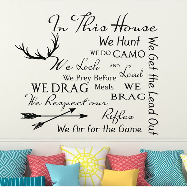 Redwood Rover Family House Rules Quote Wall Decal Wayfair